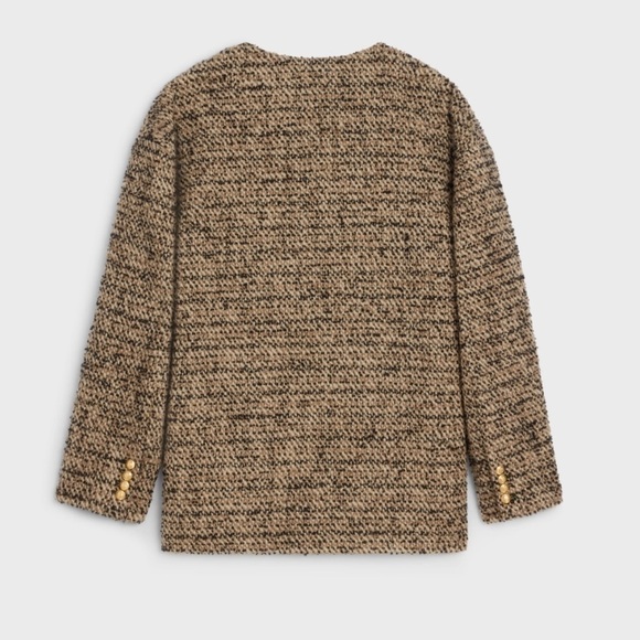 Celine Oversized Tweed Cardigan in Leopard 38 - Picture 2 of 10